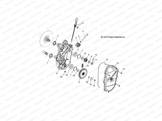 DRIVE TRAIN | DRIVE TRAIN, CHAINCASE - S20MDX6JSA/6JEA (49SNOWCHAINCASE15600R)