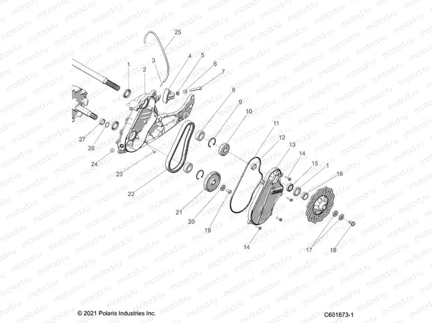 DRIVE TRAIN | DRIVE TRAIN, CHAINCASE - S23TDB6RSL (601873)