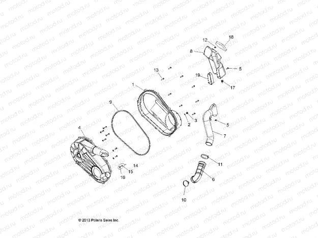 DRIVE TRAIN | DRIVE TRAIN, CLUTCH COVER AND DUCTING - A15DAH32EJ (49ATVCLUTCHCVR14325)