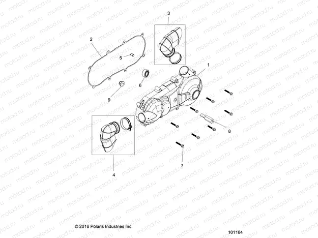 DRIVE TRAIN | DRIVE TRAIN, CLUTCH COVER AND DUCTING - A19HAA15N7 (101164)