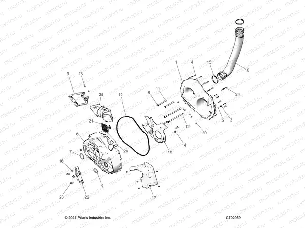 DRIVE TRAIN | DRIVE TRAIN, CLUTCH COVER AND DUCTING - Z22GAE92AJ/BJ/GAK92AP/BP/GAV92AP/BP (C702959)