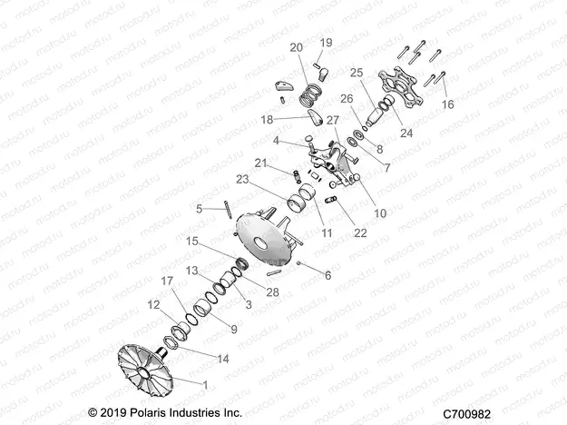 DRIVE TRAIN | DRIVE TRAIN, CLUTCH, DRIVE - D20BBPD4B4/APD4B4 (C700982)