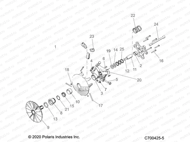 DRIVE TRAIN | DRIVE TRAIN, CLUTCH, DRIVE - D20BEPD4B4 (C700425-5)