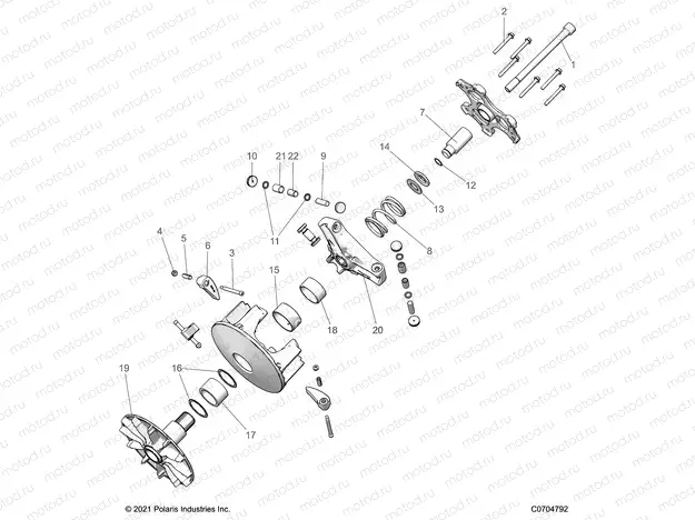 DRIVE TRAIN | DRIVE TRAIN, CLUTCH, PRIMARY - R22TAE99A1/A7/B1 (C0704792)