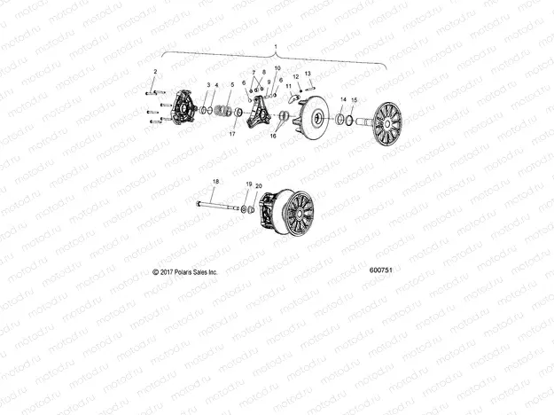 DRIVE TRAIN | DRIVE TRAIN, CLUTCH, PRIMARY - S23MDX6DSA/6DEA (600751)