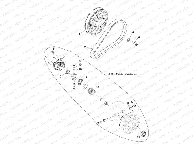 DRIVE TRAIN | DRIVE TRAIN, CLUTCH, SECONDARY, EBS - R15RTE87AB/BB (49RGRCLUTCHDVN15900XP)