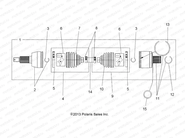 DRIVE TRAIN | DRIVE TRAIN, DRIVE SHAFT, REAR - A18SVS95CR/ER