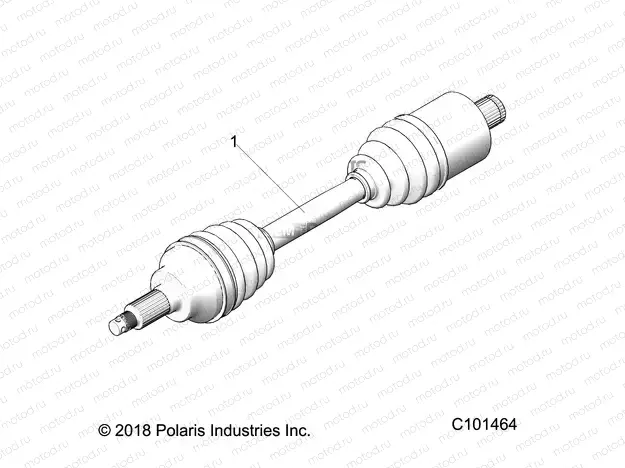 DRIVE TRAIN | DRIVE TRAIN, DRIVE SHAFT, REAR - A20SLZ95AE (C101464)