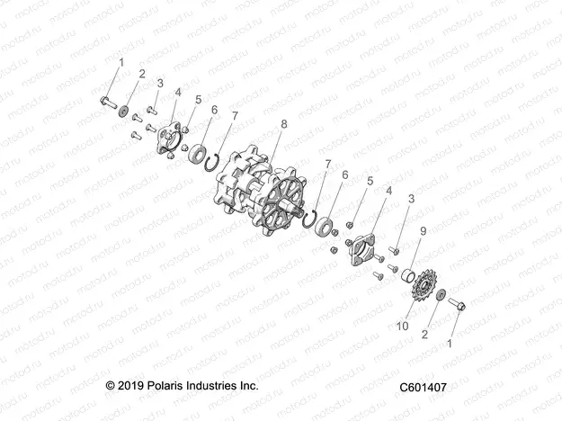 DRIVE TRAIN | DRIVE TRAIN, DRIVESHAFT ASM. - J20URRXXXA (C601407)