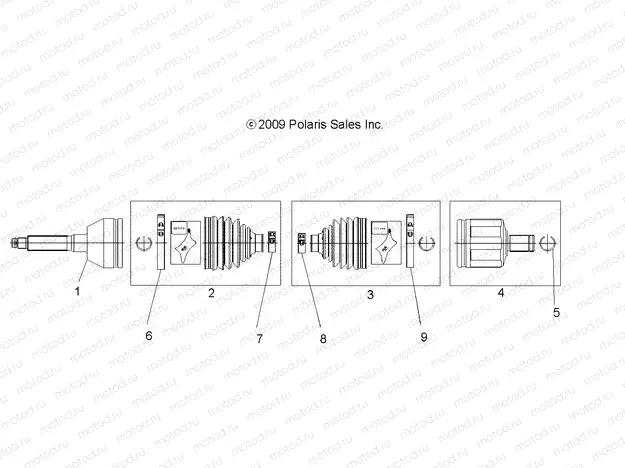 DRIVE TRAIN | DRIVE TRAIN, FRONT DRIVE SHAFT - A09MH50AS/AX/AZ (49ATVSHAFTDRIVE08SP)