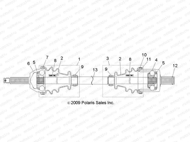 DRIVE TRAIN | DRIVE TRAIN, FRONT DRIVE SHAFT - R15RMA57AA/AR/AZ/AC/LA/H57AR (49RGRSHAFTDRV104004X4)