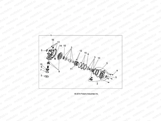 DRIVE TRAIN | DRIVE TRAIN, FRONT GEARCASE - A17SES57C1/C2/C7/SET57C1/C2