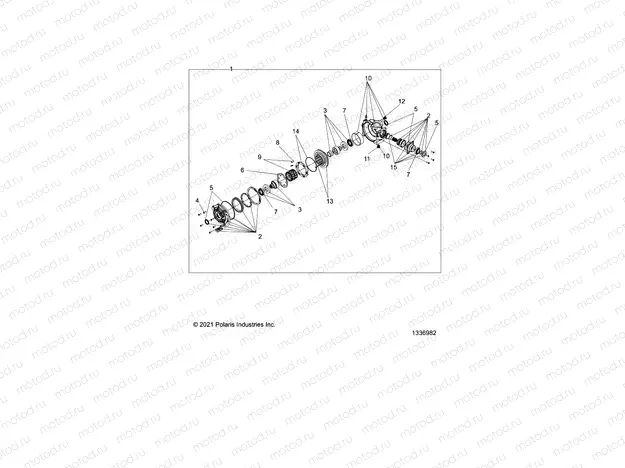 DRIVE TRAIN | DRIVE TRAIN, FRONT GEARCASE INTERNALS - A22SXN85A4 (1336982)