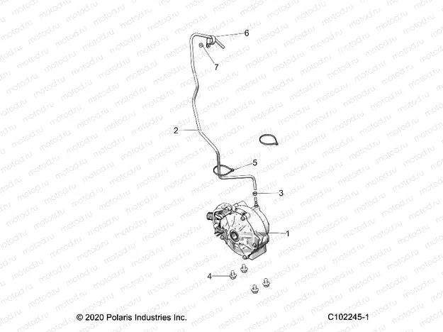DRIVE TRAIN | DRIVE TRAIN, FRONT GEARCASE MOUNTING - A23SDE57P4 (C102245-1)