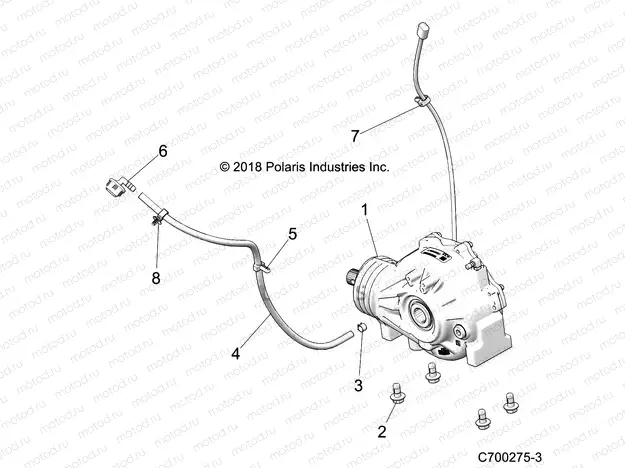 DRIVE TRAIN | DRIVE TRAIN, FRONT GEARCASE MOUNTING - G20G4P99AX/LX (C700275-3)