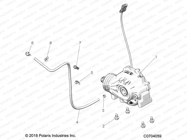 DRIVE TRAIN | DRIVE TRAIN, FRONT GEARCASE MOUNTING - G23GXK99A/99B (C0704059)