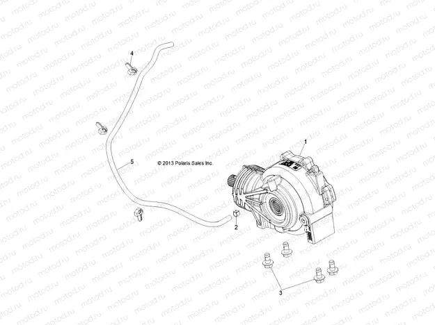 DRIVE TRAIN | DRIVE TRAIN, FRONT GEARCASE MOUNTING - R16RVAD1A1 (49BRUTUSGCFRTMTG13)