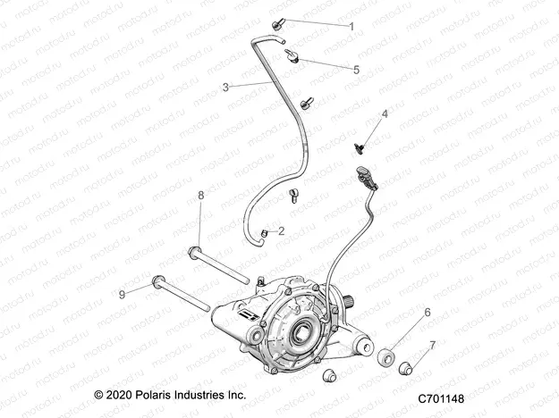 DRIVE TRAIN | DRIVE TRAIN, FRONT GEARCASE MOUNTING - R20TAA99A1/A7/B1/B7/E99A1/A7/A9/AM/AS/AZ/B1/B7/B9/BM/BS/BZ (C700688-1)