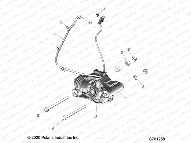 DRIVE TRAIN | DRIVE TRAIN, FRONT GEARCASE MOUNTING - R21RSV99AC/BC (C701258)