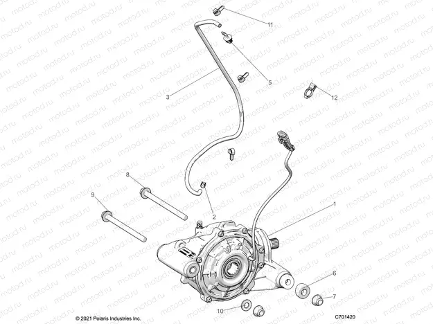 DRIVE TRAIN | DRIVE TRAIN, FRONT GEARCASE MOUNTING - R22RSX99A9 (C701420)