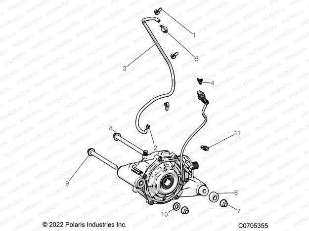 DRIVE TRAIN | DRIVE TRAIN, FRONT GEARCASE MOUNTING - R23RSY99A9/AJ/AK/AX/B9/BJ/BK/BX (C0705355)