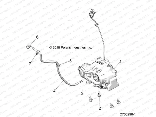 DRIVE TRAIN | DRIVE TRAIN, FRONT GEARCASE MOUNTING - Z20A4E99AH/BH/LH (C700298-1)