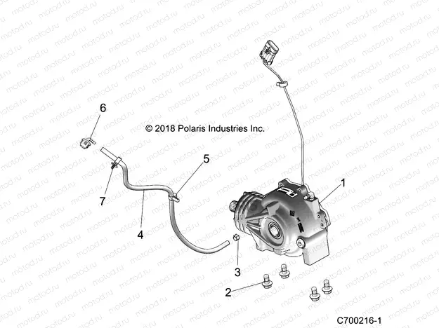 DRIVE TRAIN | DRIVE TRAIN, FRONT GEARCASE MOUNTING - Z20ASA87B2/E87BH/BW (C700216-1)