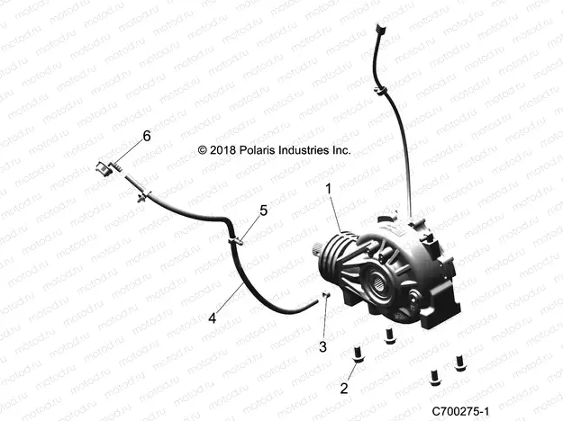 DRIVE TRAIN | DRIVE TRAIN, FRONT GEARCASE MOUNTING - Z20NAE99AC/AL/AN/BC/BL/BN/LL/K99AF/AK/BF/BK/M99AL (C700275-1)