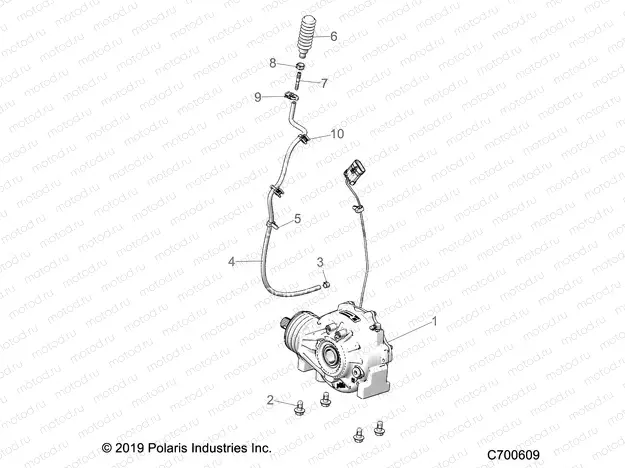 DRIVE TRAIN | DRIVE TRAIN, FRONT GEARCASE MOUNTING - Z20NAR99AZ/BZ (C700609)