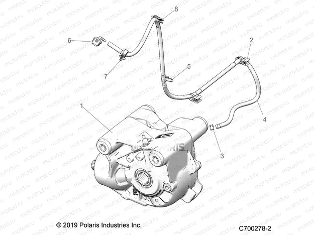 DRIVE TRAIN | DRIVE TRAIN, FRONT GEARCASE MOUNTING - Z20PAE92AC/BC/F92AC/LC (C700278-2)