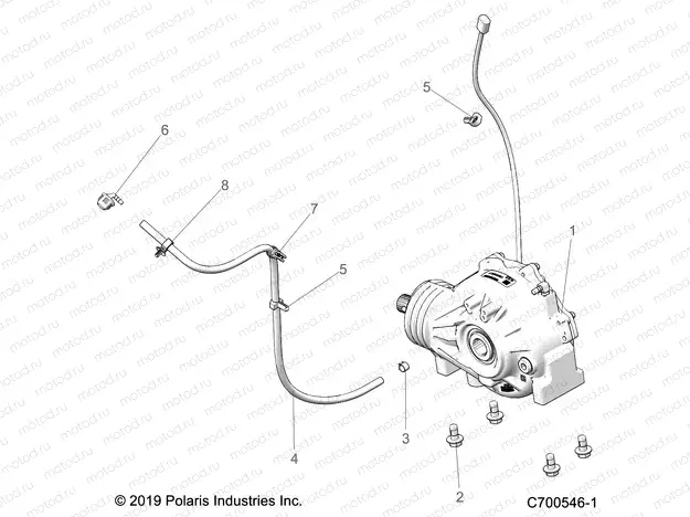 DRIVE TRAIN | DRIVE TRAIN, FRONT GEARCASE MOUNTING - Z23NAV99A/99B (C700546-1)