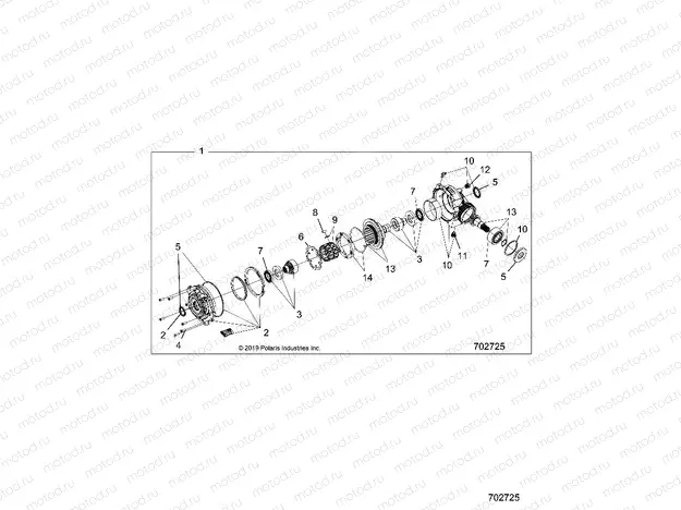DRIVE TRAIN | DRIVE TRAIN, FRONT GEARCASE  - R20RSX99A9/AA/AP/AX/B9/BA/BP/BX (702725)