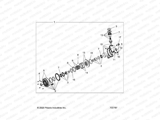 DRIVE TRAIN | DRIVE TRAIN, FRONT GEARCASE - R23RSV99AC (702797)