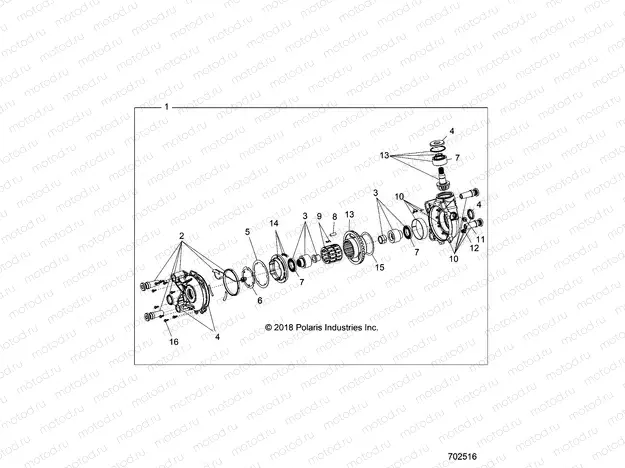 DRIVE TRAIN | DRIVE TRAIN, FRONT GEARCASE (TO 1/1/2019) - Z19VPL92AK/BK/AR/BR/AM/BM (702516)