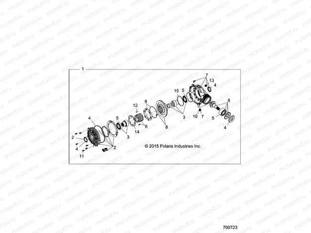 DRIVE TRAIN | DRIVE TRAIN, FRONT GEARCASE - Z18VFE92NB/NU (700723)