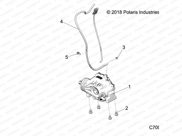 DRIVE TRAIN | DRIVE TRAIN, FRONT GEARCASE - Z20CHA57A2/E57AM (C700172-5)