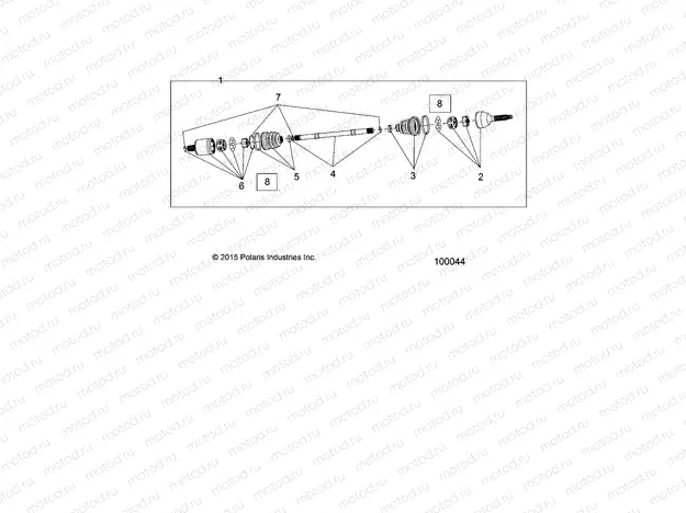 DRIVE TRAIN | DRIVE TRAIN, FRONT HALF SHAFT - A15DAH57EJ (100044)