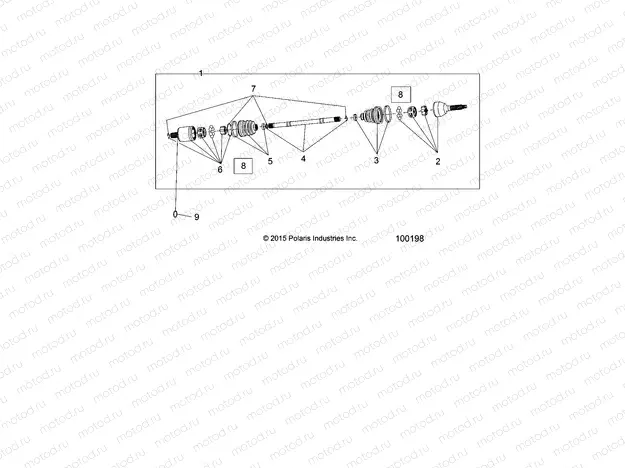 DRIVE TRAIN | DRIVE TRAIN, FRONT HALF SHAFT - A17DAH57A5 (100198)