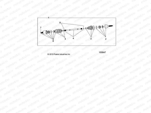 DRIVE TRAIN | DRIVE TRAIN, FRONT HALF SHAFT - A18DCE87BB (100647)