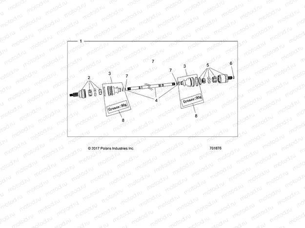 DRIVE TRAIN | DRIVE TRAIN, FRONT HALF SHAFT - G22G4E99NP (701876)