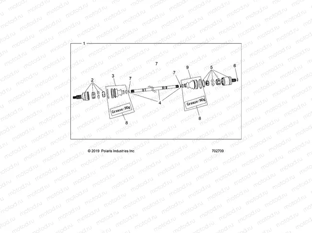 DRIVE TRAIN | DRIVE TRAIN, FRONT HALF SHAFT - G23GXK99A/99B (702709)