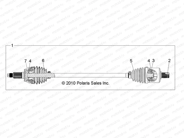 DRIVE TRAIN | DRIVE TRAIN, FRONT HALF SHAFT - R13XT87AA/9EAK (49RGRSHAFTDRV11RZR875)