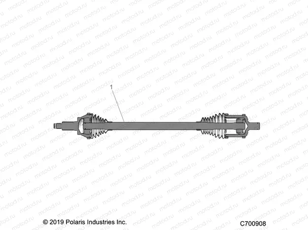 DRIVE TRAIN | DRIVE TRAIN, FRONT HALF SHAFT - R20RRP99CF/FF (C700908)
