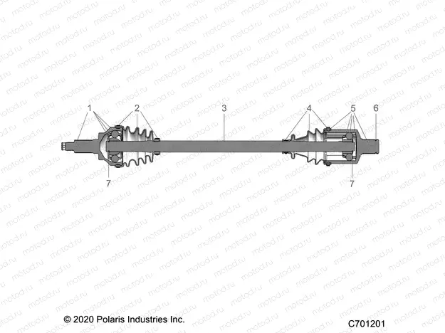 DRIVE TRAIN | DRIVE TRAIN, FRONT HALF SHAFT - R22RSY99A9/AC/AM/AS/B9/BC/BM/BS/1A9/AC/AM/AS/B9/BC/BM/BS (C701201)