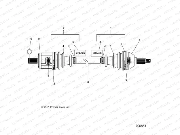 DRIVE TRAIN | DRIVE TRAIN, FRONT HALF SHAFT - Z18VHA57B2 (700854)