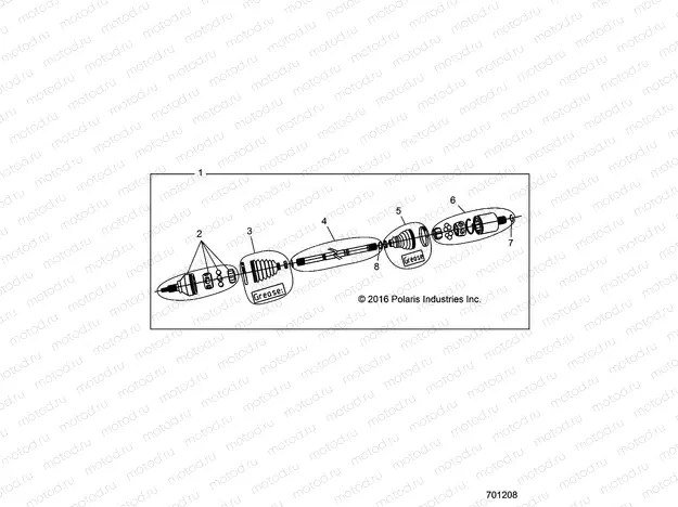 DRIVE TRAIN | DRIVE TRAIN, FRONT HALF SHAFT - Z22NAS99CZ (701208)