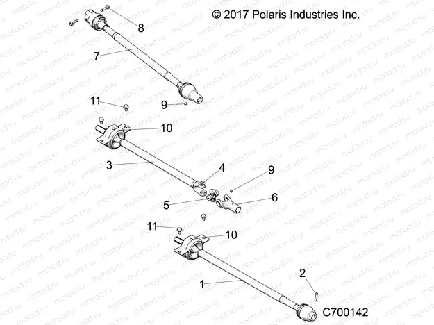 DRIVE TRAIN | DRIVE TRAIN, FRONT, MID, REAR PROP SHAFT - R19RSU99A9/AD/B9/BD (C700142)