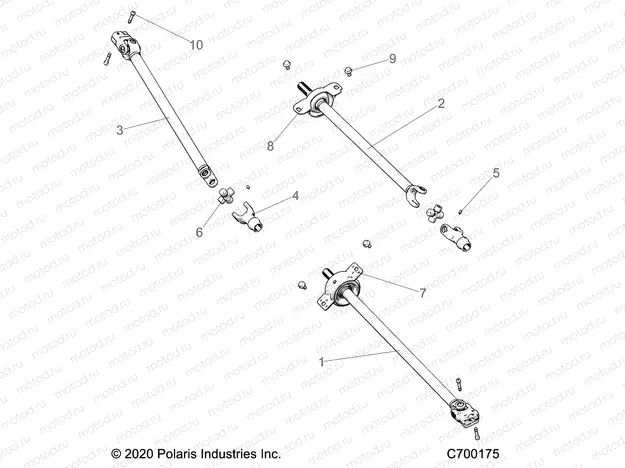 DRIVE TRAIN | DRIVE TRAIN, FRONT, MID, REAR PROP SHAFT - R22RSH99AG/BG (C700175)