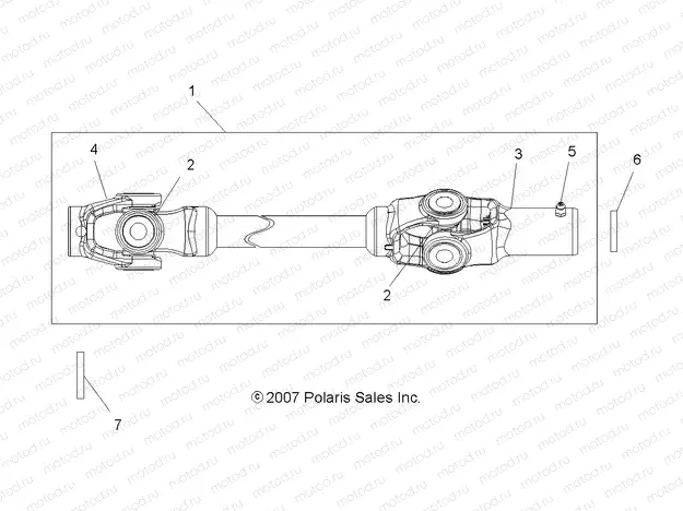 DRIVE TRAIN | DRIVE TRAIN, FRONT PROP SHAFT - A17SES57C1/C2/C7/CL/E1/E2/E7/EL/SET57C1/C2/E1/E2