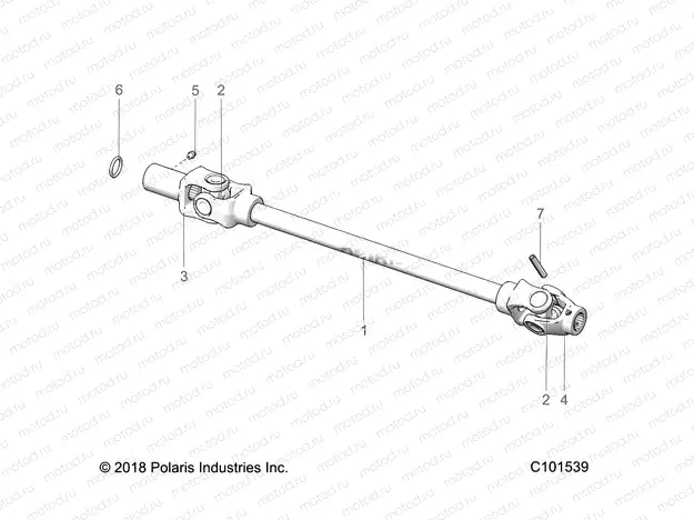 DRIVE TRAIN | DRIVE TRAIN, FRONT PROP SHAFT - A23SDE57P4 (C101539)